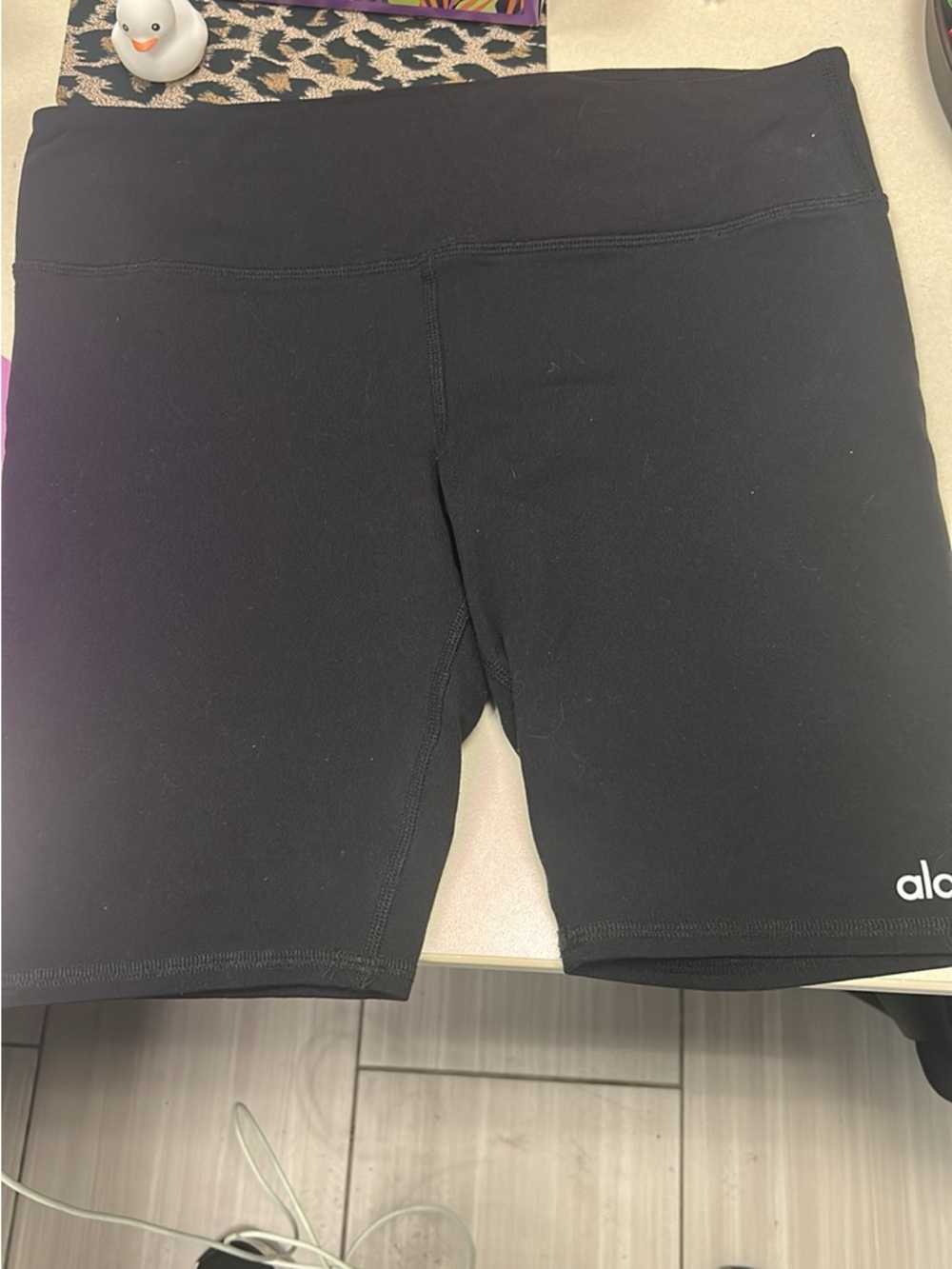 ALO Yoga Black High-Rise Bike Shorts
